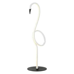 Sklep Kaja Biała lampka stołowa, dekoracyjna FLAMINGO-TL-WHT z serii FLAMINGO* Nowoczesne Lampki Stołowe
