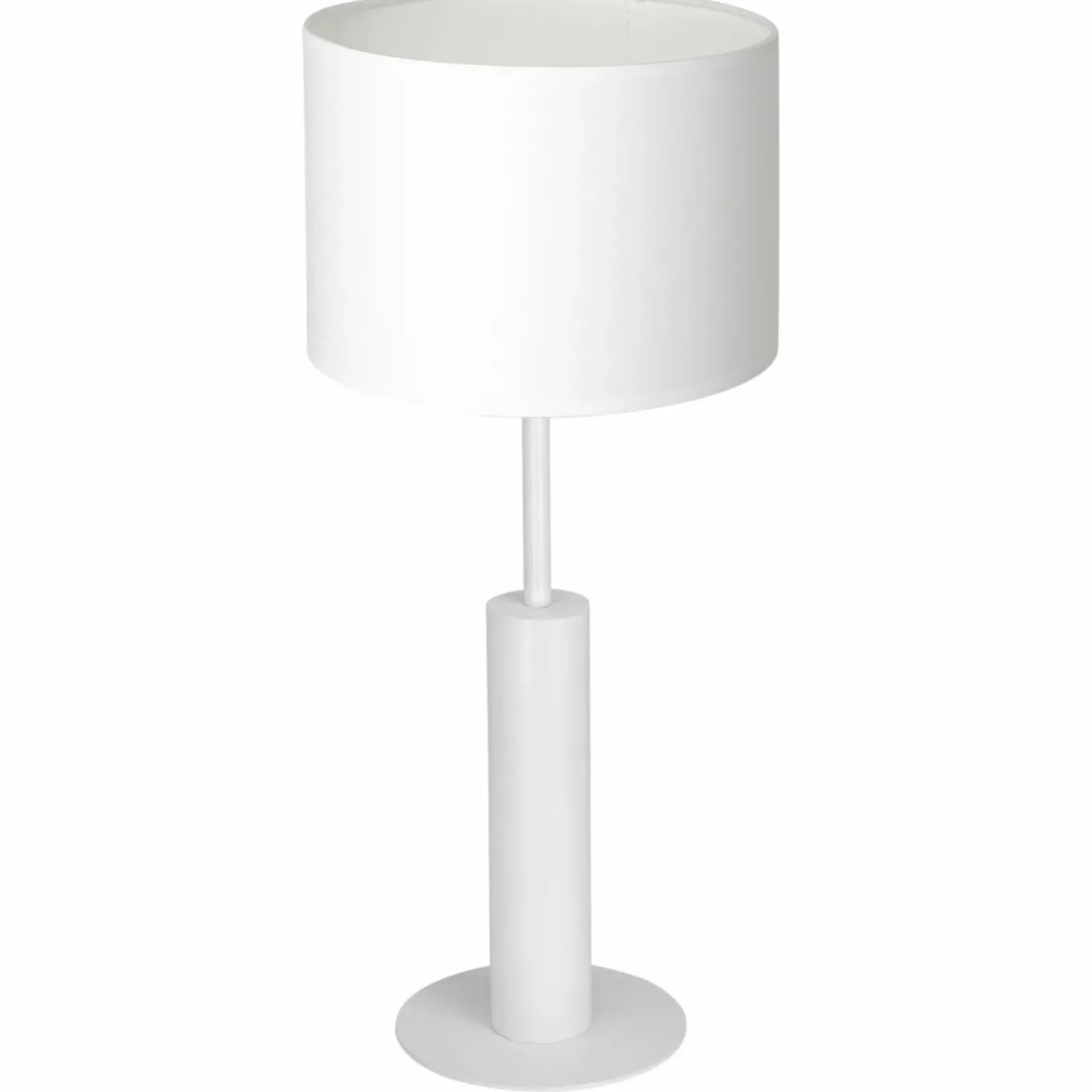 Sklep Kaja Biała lampka stołowa, na szafkę nocną LX 3675 z serii TABLE LAMPS* Lampki Stołowe Z Abażurem|Tradycyjne Lampki Stołowe