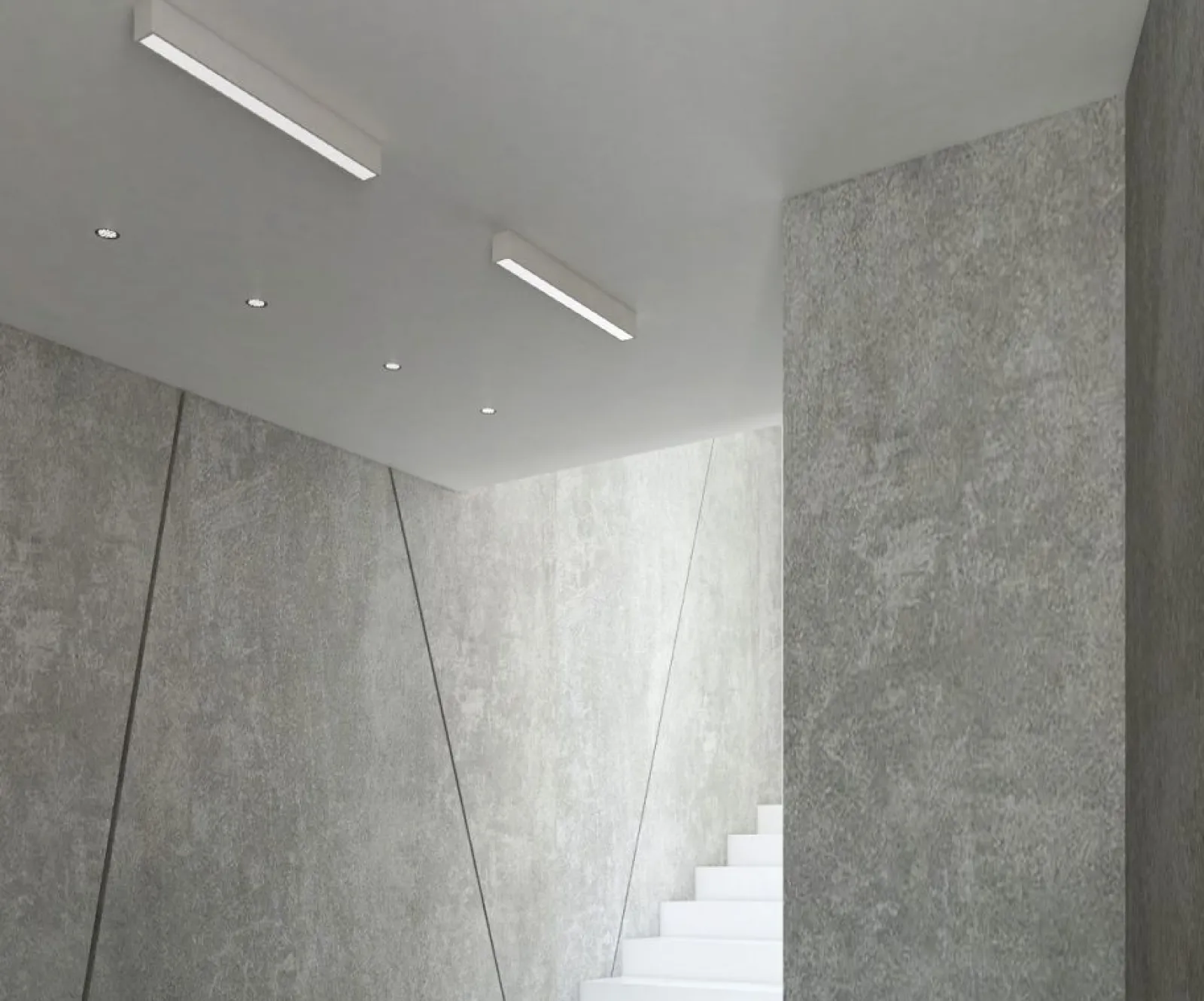 Sklep Kaja Biała listwa sufitowa LED 57cm do korytarza MX C0124 LINEAR | Kaja* Plafony Nowoczesne|Lampy Led