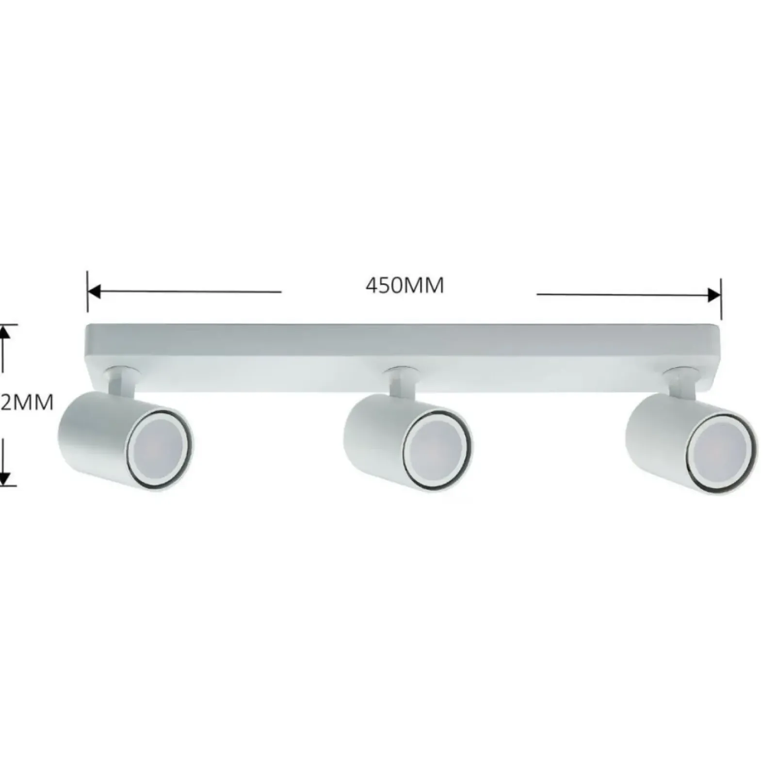 Sklep Kaja Biała listwa sufitowa z reflektorami LP-731/3W WH SNOW | Kaja Fashion