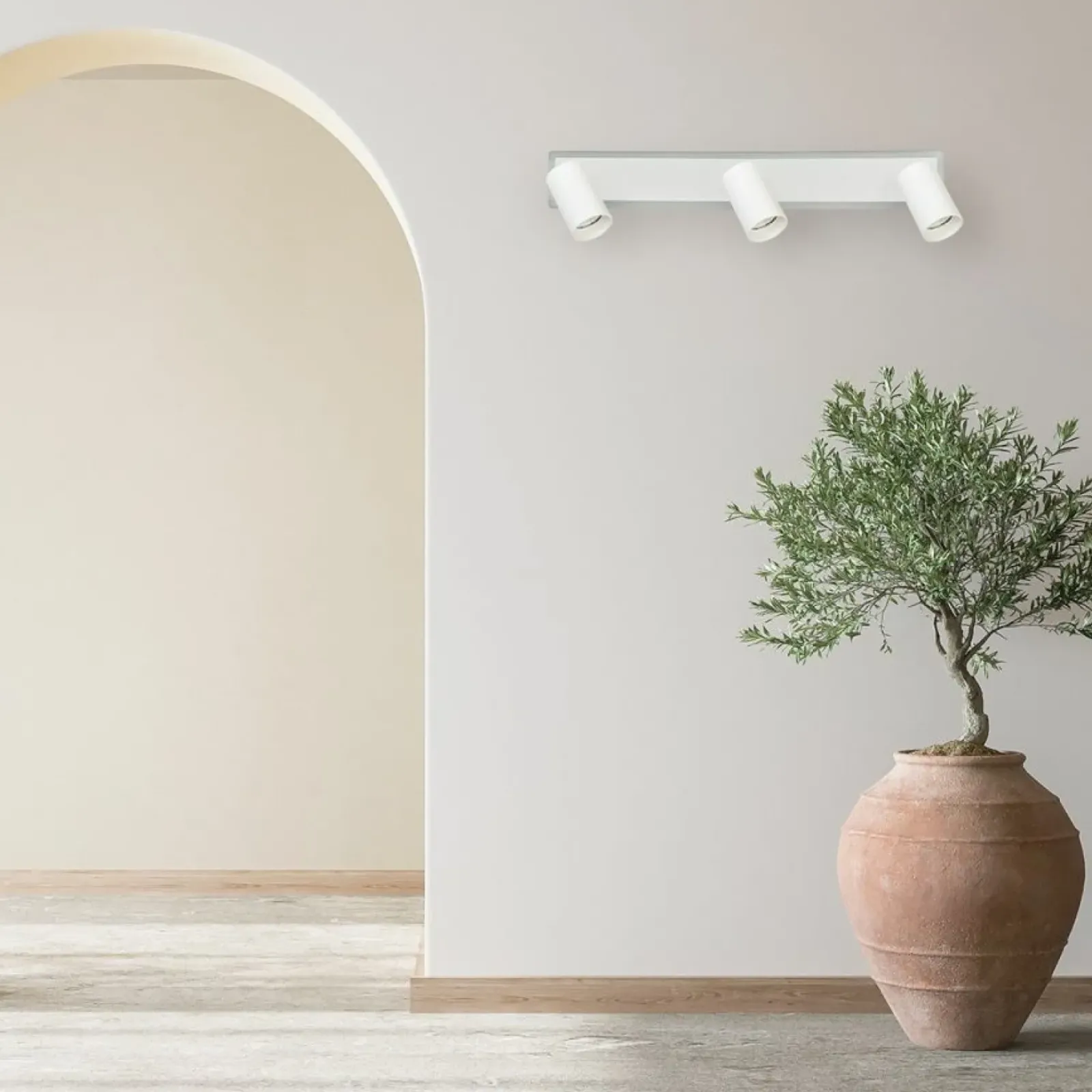 Sklep Kaja Biała listwa, świecący brzeg i reflektory LP-0612/3WS WH PARMA | Kaja Store