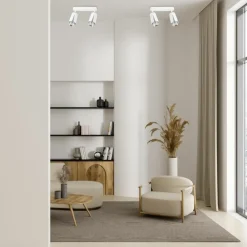 Sklep Kaja Biała listwa z dekoracyjnymi reflektorami ML0273 FLOWER | Kaja Store