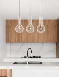 Sklep Kaja Biała listwa z drucianymi lampami K-4526 ARVI WHITE | Kaja Oświetlenie Sale