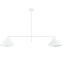 Sklep Kaja Biała, loftowa lampa wisząca wykonana z metalu 1212/2 z serii MAVERICK biały Store