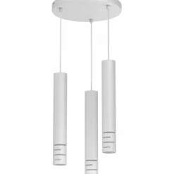 Sklep Kaja Biała, matowa lampa z tubami na zwisach LX 5753 TIBIA STRIPE | Kaja Cheap