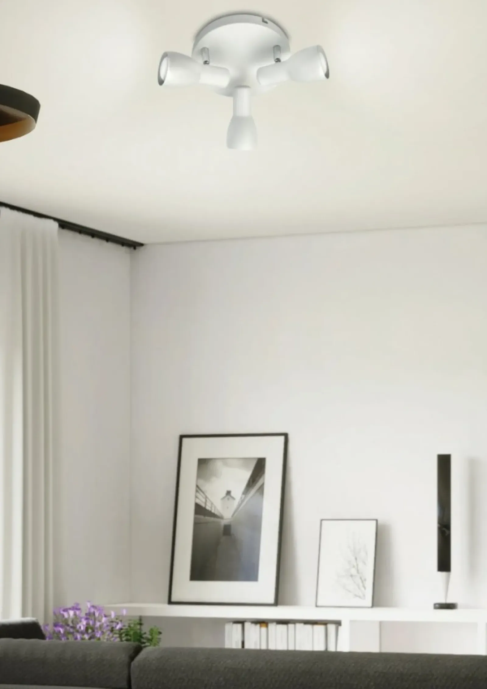 Sklep Kaja Biała, minimalistyczna lampa sufitowa 98-44204 PICARDO | Kaja* Randole Tradycyjne