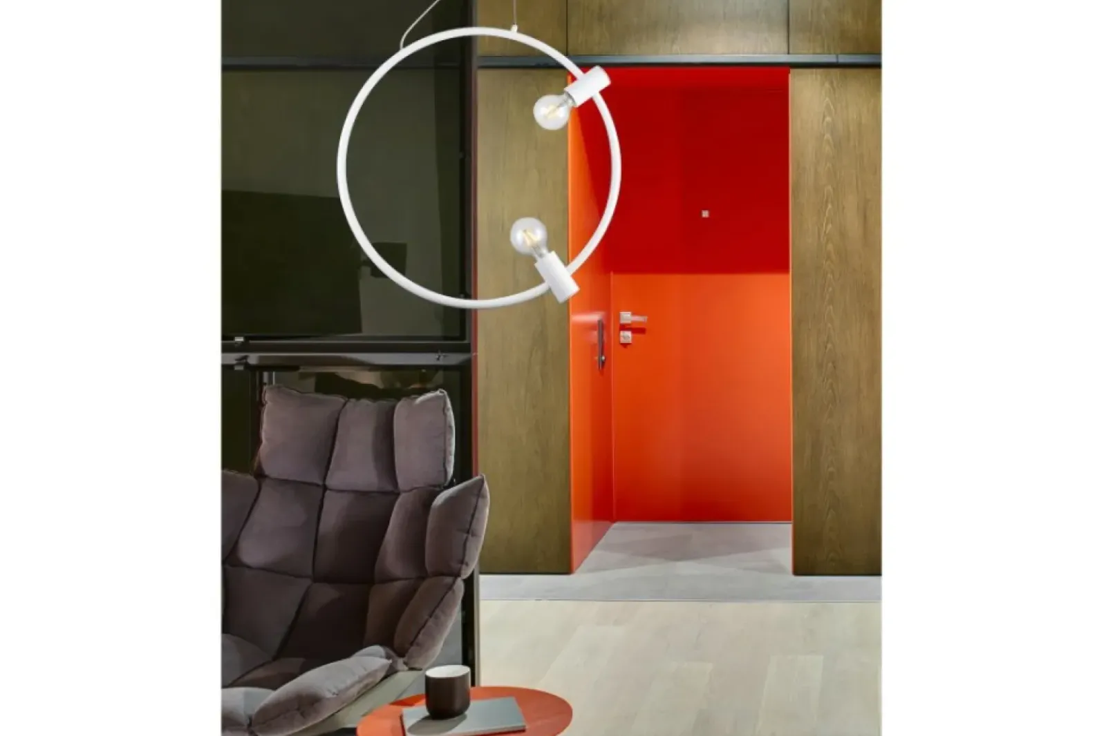 Sklep Kaja Biała minimalistyczna lampa wisząca AZ3354 ORSOLA | Kaja Oświetlenie biały New