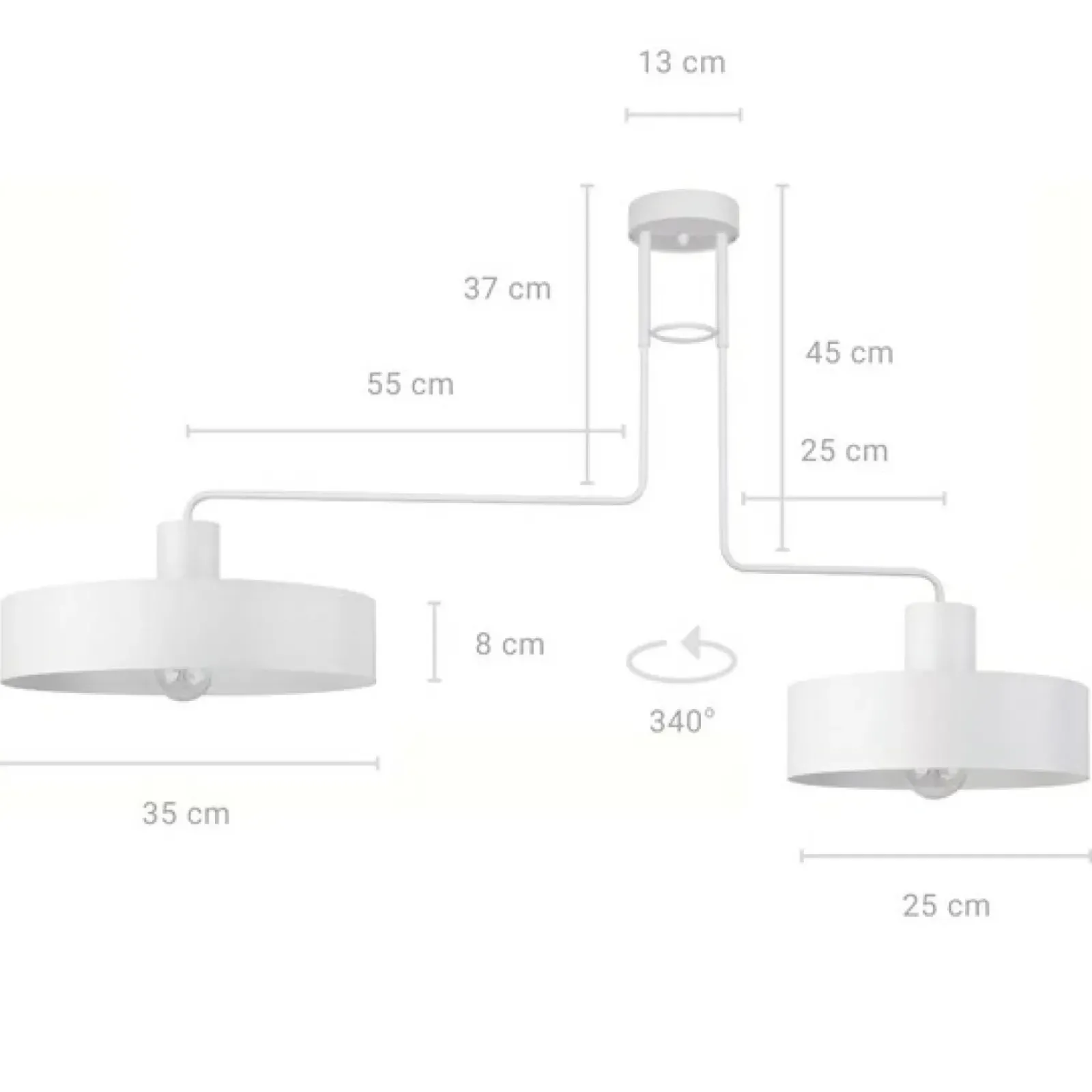 Sklep Kaja Biała, minimalistyczna lampa do sypialni SIG 31552 z serii VASCO biały Hot