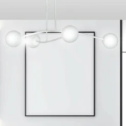 Sklep Kaja Biała, molekularna lampa sufitowa do salonu 1025/6 HALLDOR | Kaja biały Online