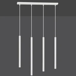 Sklep Kaja Biała niesymetryczna lampa wisząca na listwie 553/4 | Kaja Oświetlenie biały Store