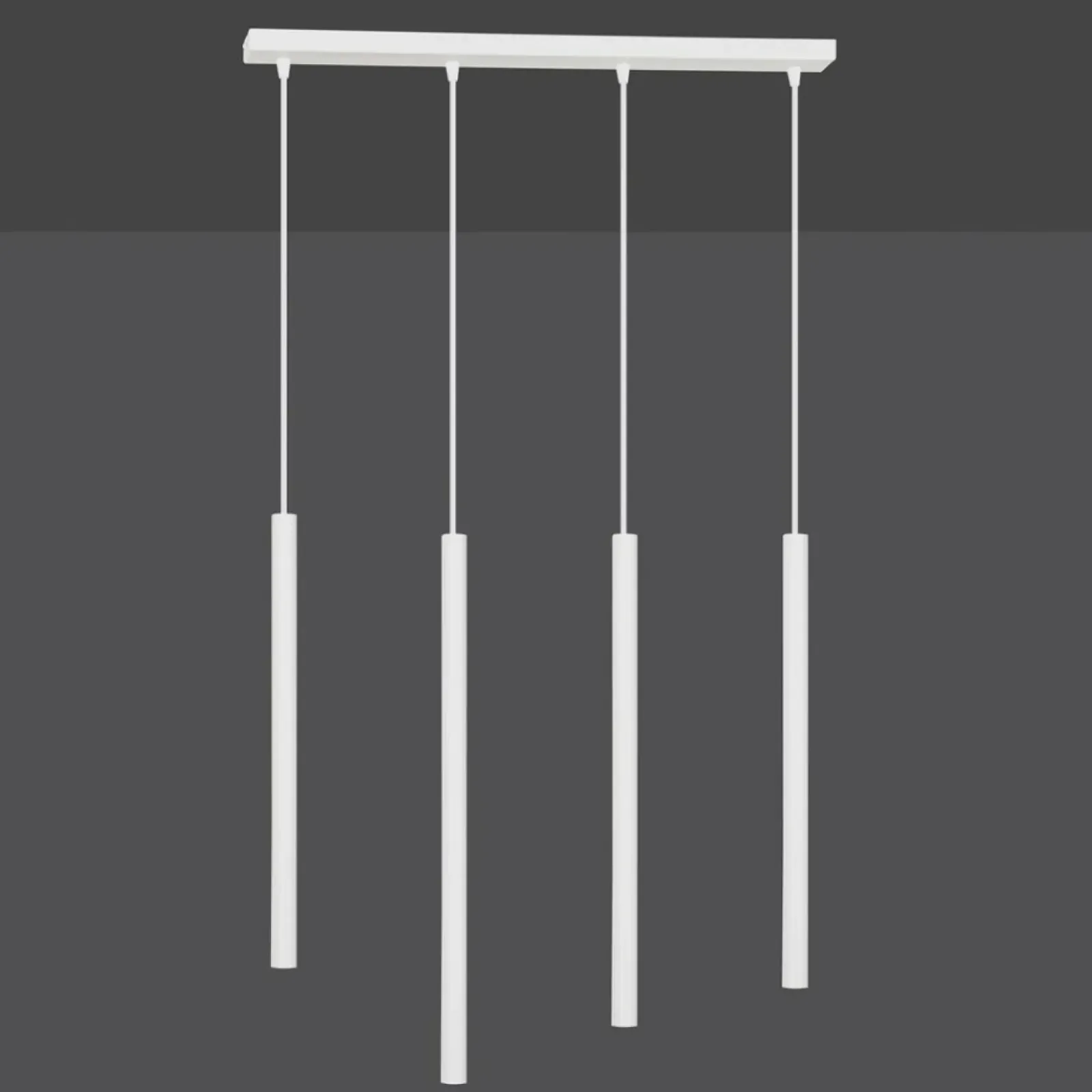 Sklep Kaja Biała niesymetryczna lampa wisząca na listwie 553/4 | Kaja Oświetlenie biały Store
