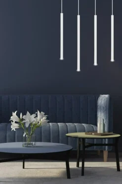 Sklep Kaja Biała niesymetryczna lampa wisząca na listwie 553/4 | Kaja Oświetlenie biały Store