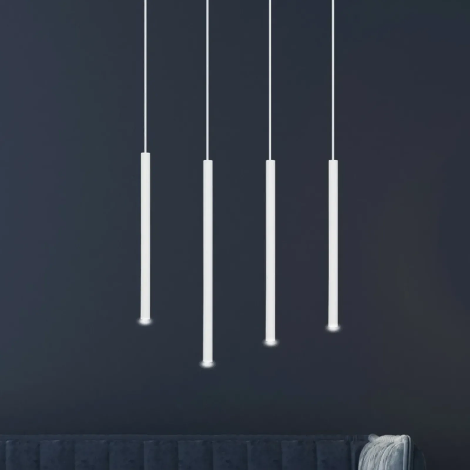 Sklep Kaja Biała niesymetryczna lampa wisząca na listwie 553/4 | Kaja Oświetlenie biały Store