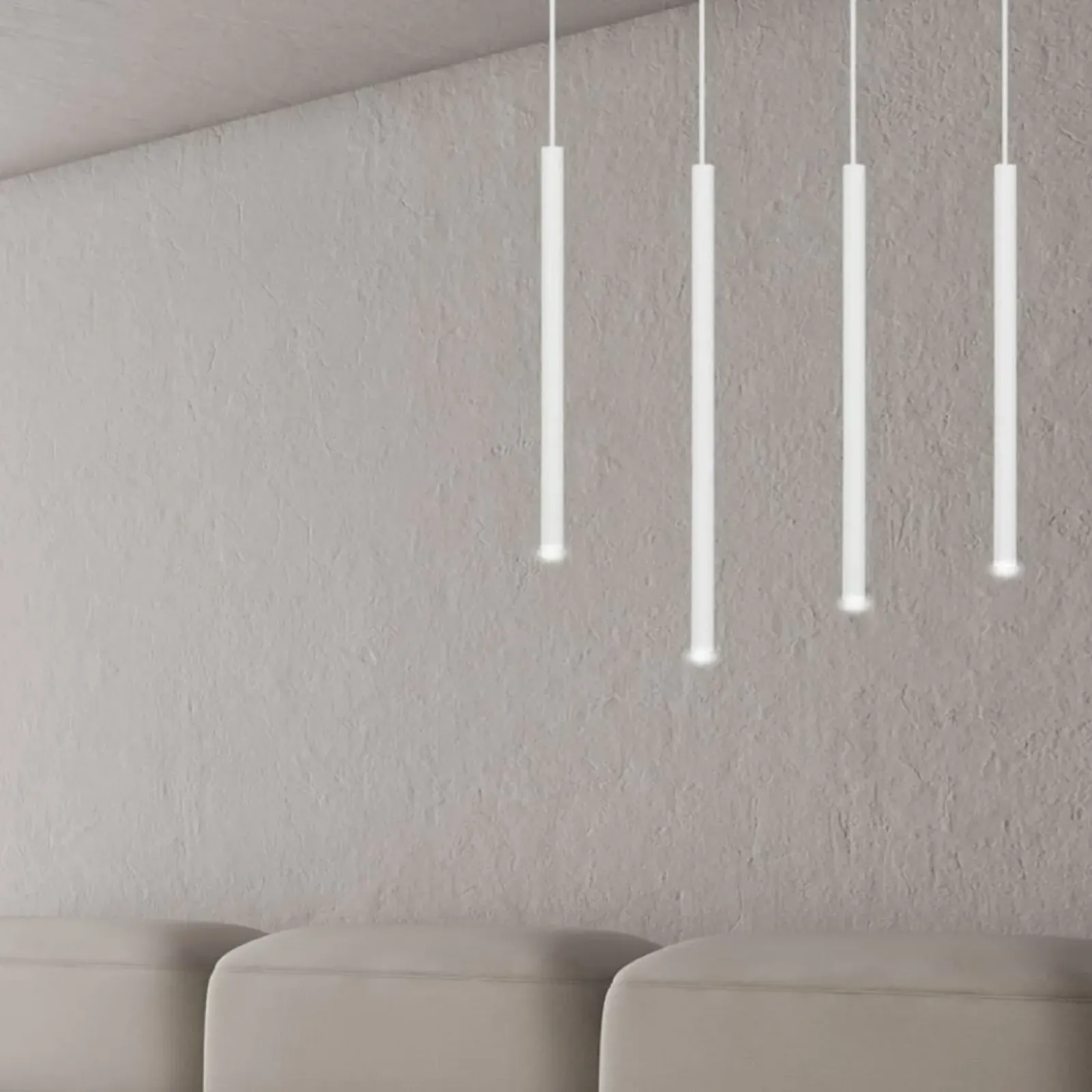 Sklep Kaja Biała niesymetryczna lampa wisząca na listwie 553/4 | Kaja Oświetlenie biały Store