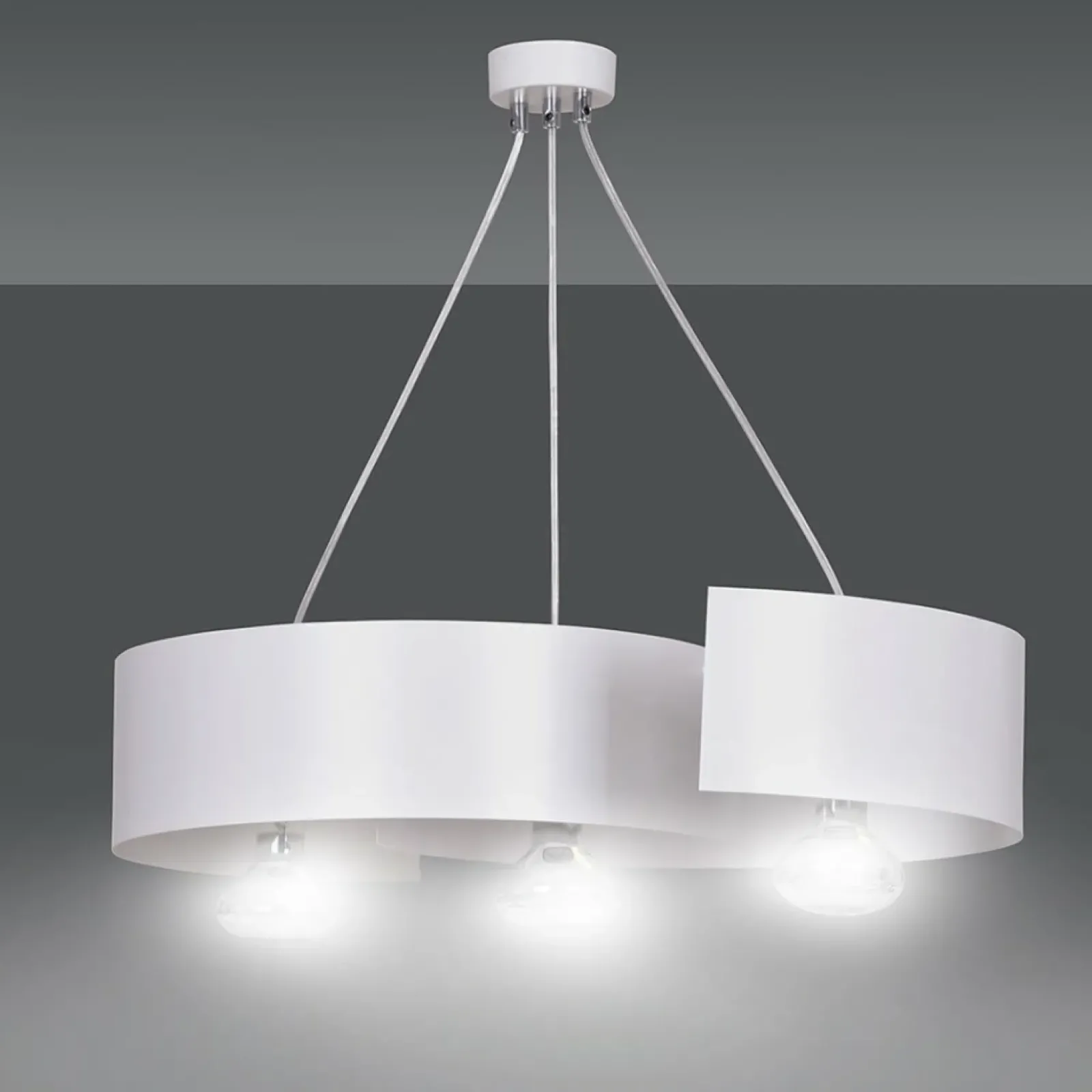 Sklep Kaja Biała, nietuzinkowa lampa wisząca do kuchni 306/3 VIXON | Kaja Outlet