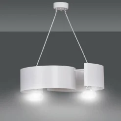 Sklep Kaja Biała, nietypowa lampa wisząca do sypialni 306/2 VIXON | Kaja Flash Sale