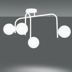 Sklep Kaja Biała, nowoczesna lampa sufitowa do sypialni 1031/4B KALF | Kaja biały Store