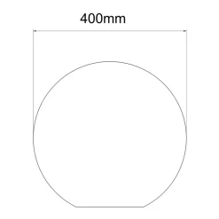 Sklep Kaja Biała, ogrodowa kula świecąca ⌀40cm LP-JH-1095-450 GAJA | Kaja* Lampy Ogrodowe Stojące