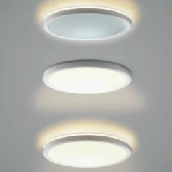 Sklep Kaja Biała, okrągła lampa sufitowa ⌀30 PLF-63452-300R-28W-WH CORTE | Kaja* Lampy Led|Plafony Nowoczesne