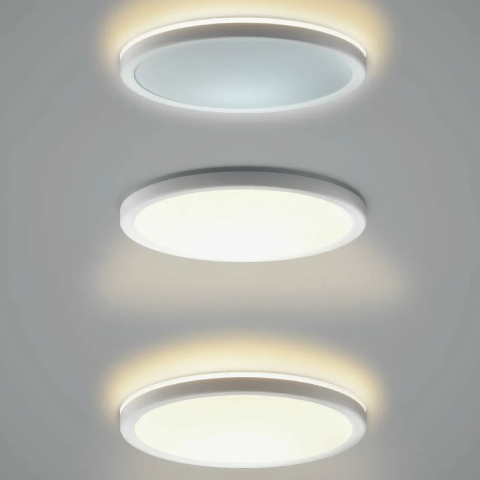 Sklep Kaja Biała, okrągła lampa sufitowa ⌀30 PLF-63452-300R-28W-WH CORTE | Kaja* Lampy Led|Plafony Nowoczesne