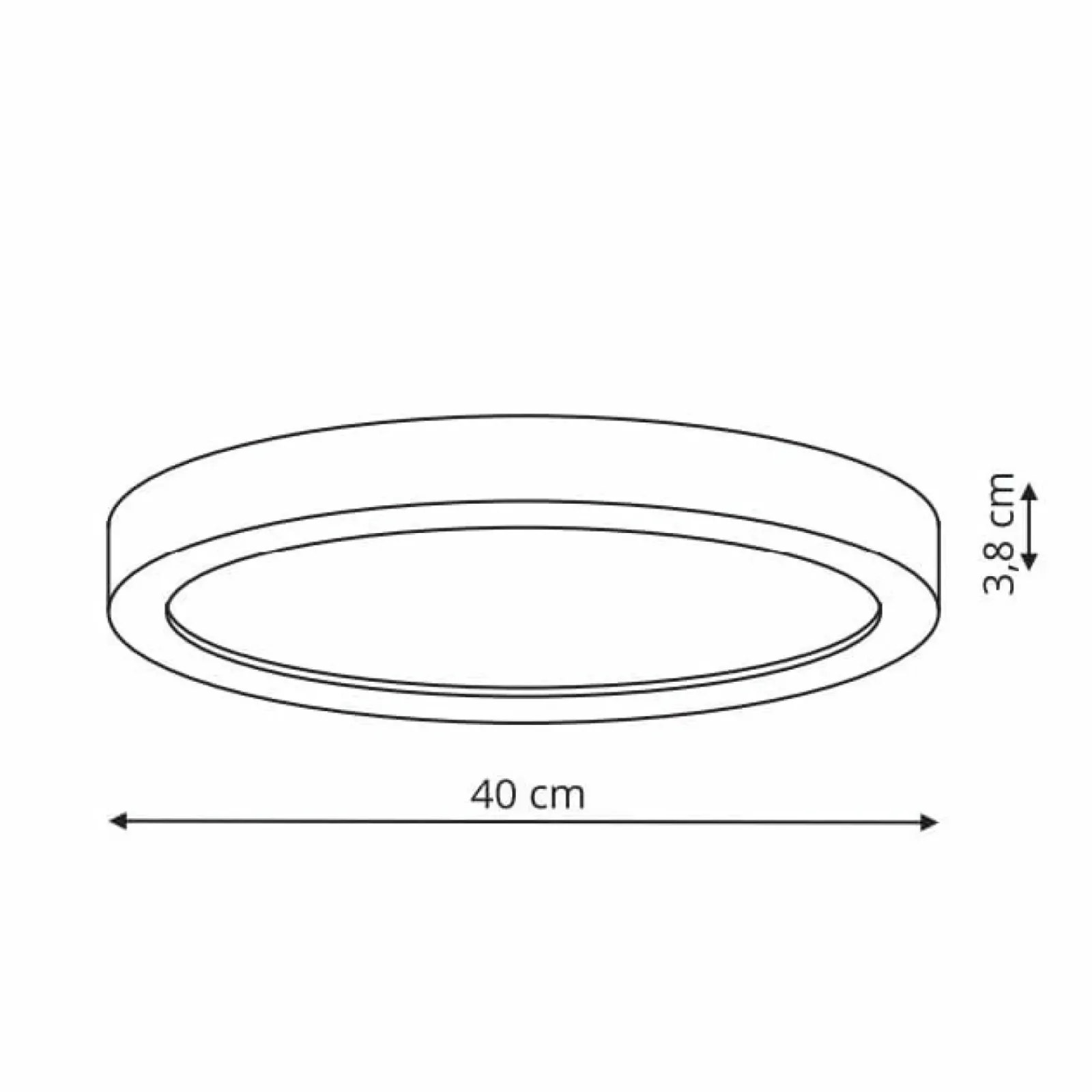 Sklep Kaja Biała, okrągła, ledowa lampa ⌀40 LP-2526/1C-40 WH LORIA | Kaja* Lampy Led|Plafony Nowoczesne