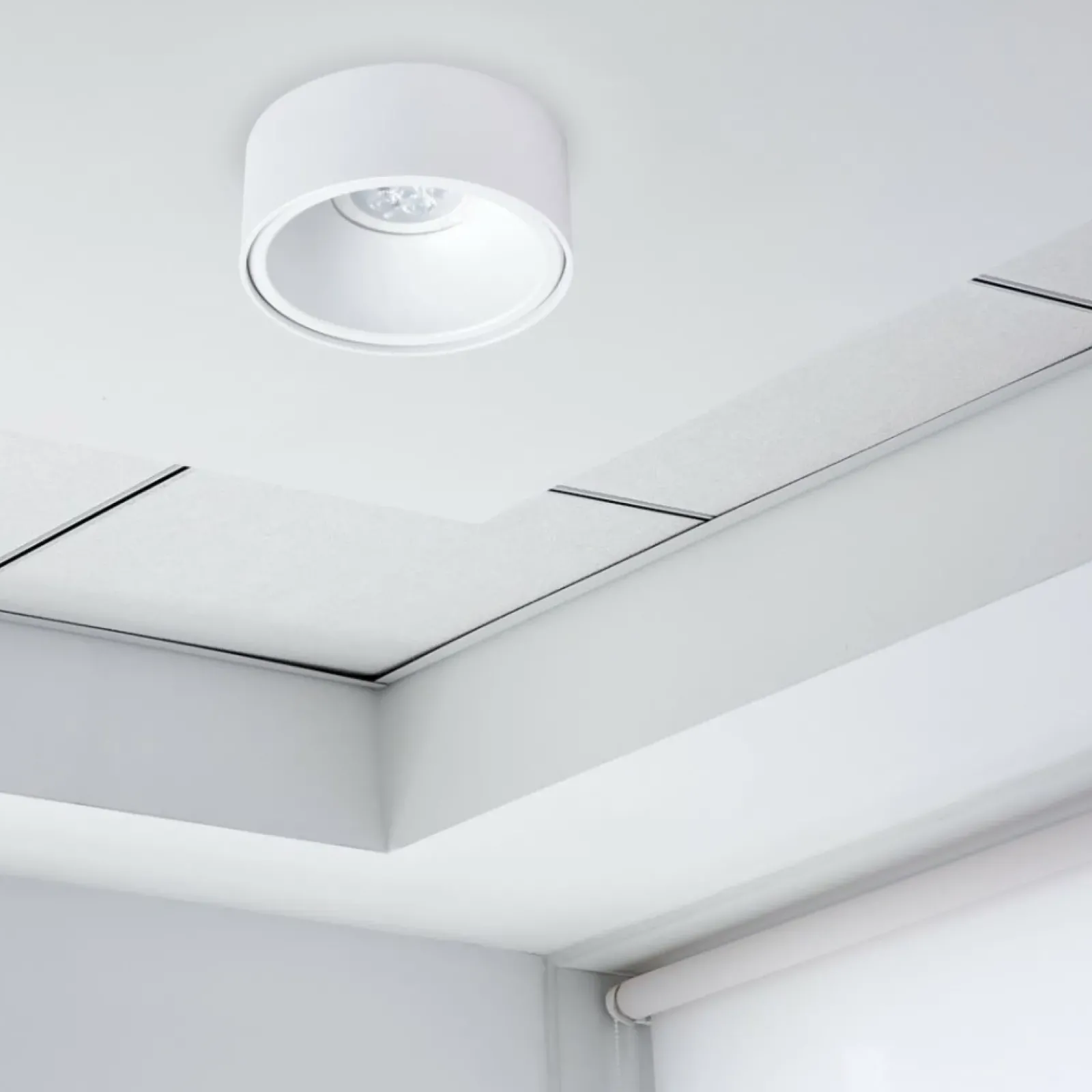 Sklep Kaja Biała oprawa podtynkowa, do korytarza ML0053 z serii BALI ROUND | Kaja Oświetlen* Lampy Led|Oprawy Podtynkowe