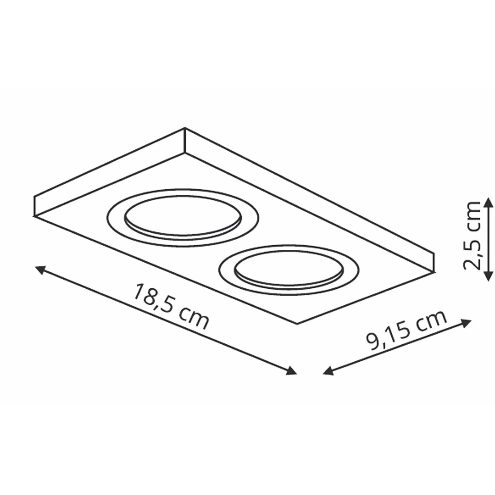 Sklep Kaja Biała oprawa podtynkowa z oczkami LP-2780/2RS WH METIS | Kaja* Oprawy Podtynkowe
