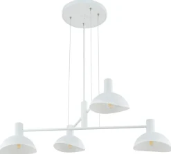 Sklep Kaja Biała, ponadczasowa lampa wisząca do sypialni SIG 40530 z serii ARTIS biały Fashion