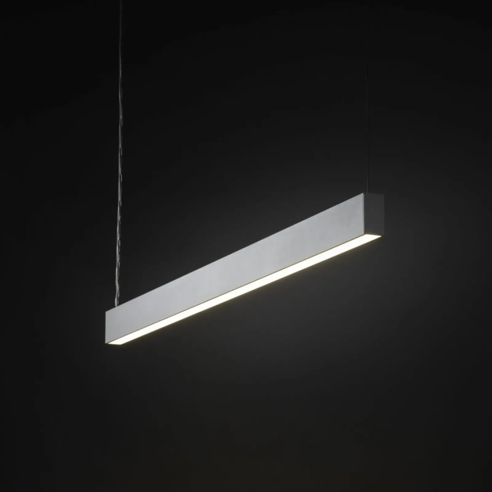 Sklep Kaja Biała, pozioma listwa LED na zwisach TK 18079 LUXE WHITE | Kaja Outlet