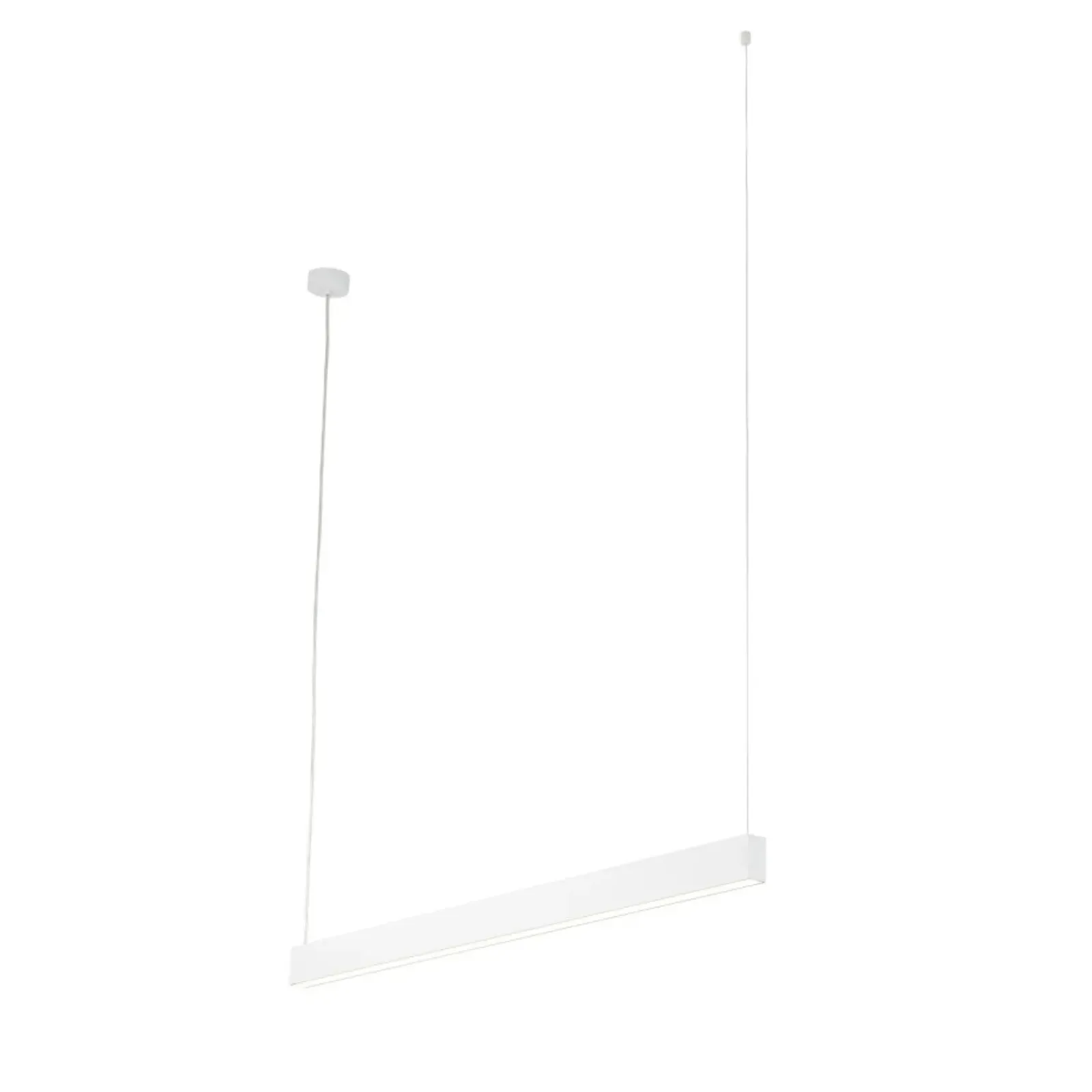 Sklep Kaja Biała, pozioma listwa LED na zwisach TK 18079 LUXE WHITE | Kaja Outlet