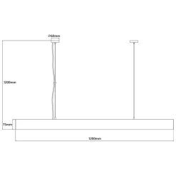 Sklep Kaja Biała, szeroka lampa LED 120cm LP-1201/1P L WH SMART MIRA L | Kaja Best Sale