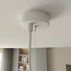 Sklep Kaja Biała, szeroka lampa wisząca nad wyspę kuchenną 1338/4 GELATO | Kaja biały Fashion