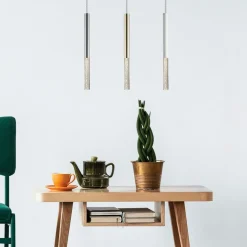 Sklep Kaja Biała, wąska ledowa lampa wisząca P0461-01E-S8S8 ONE | Kaja Sale