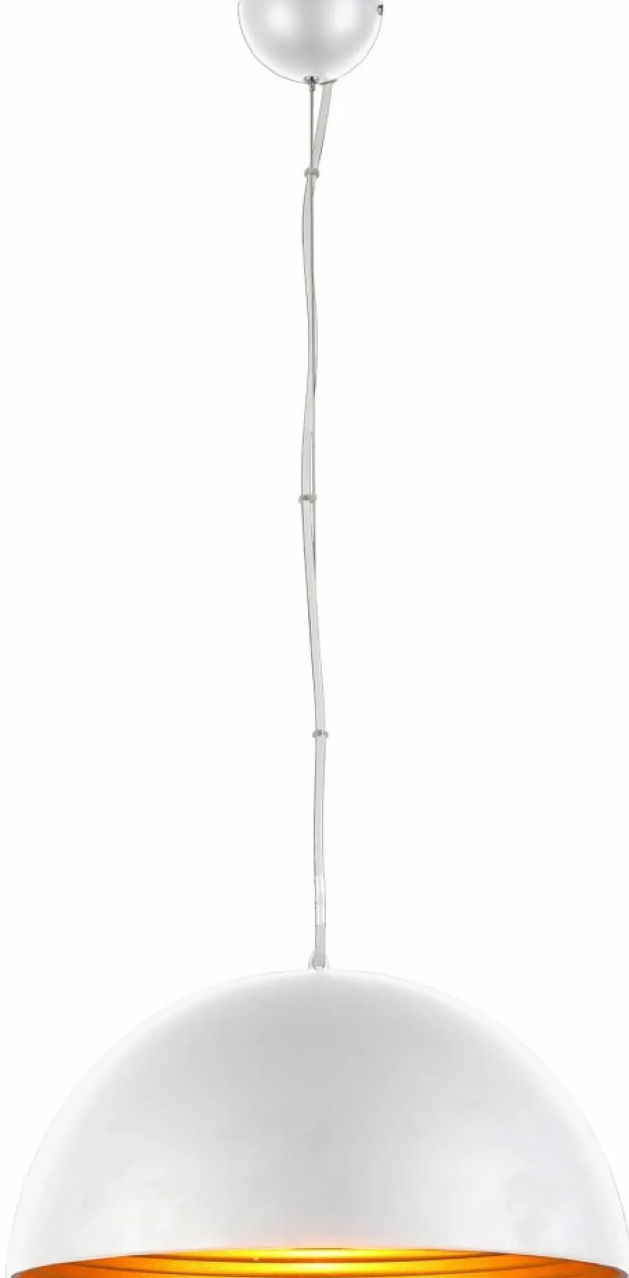 Sklep Kaja Biała-złota lampa wisząca do kuchni ⌀40cm AZ1397 MODENA | Kaja Best
