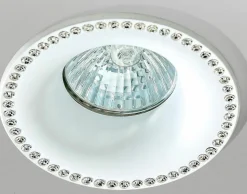 Sklep Kaja Białe oczko wpustowe z kryształkami AZ2738 ADAMO MIDST DIAMOND | Kaja* Oprawy Podtynkowe