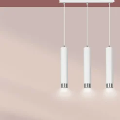 Sklep Kaja Biało srebrna lampa wisząca z trzema gwintami 641/3 | Kaja Oświetlenie Best Sale