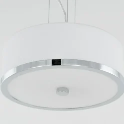 Sklep Kaja Biało, srebrna lampa wisząca MA01806CD-002 LORIS | Kaja Oświetlenie Clearance