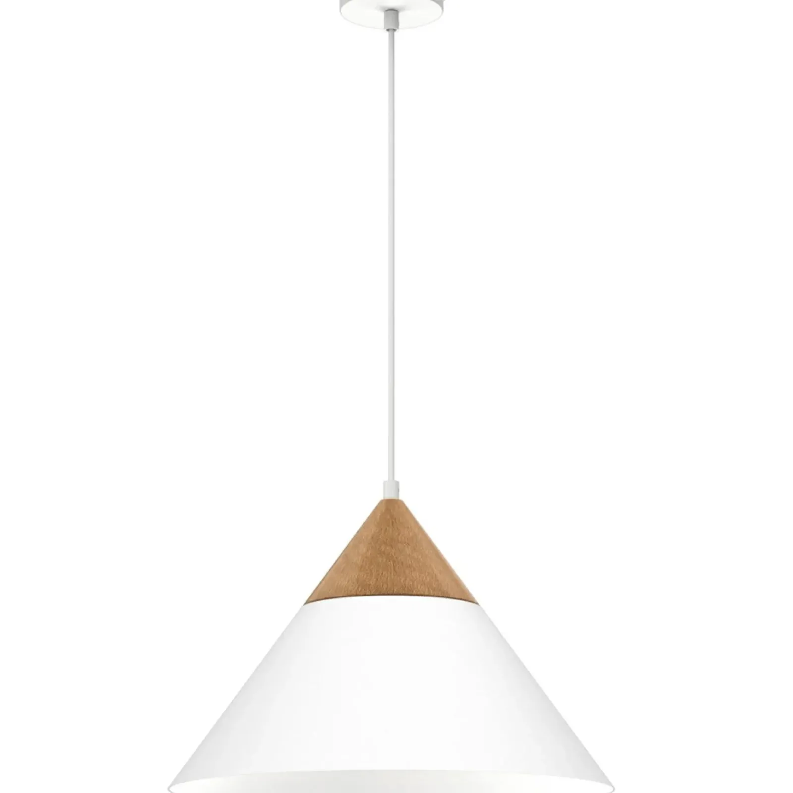 Sklep Kaja Biało-brązowa, rustykalna lampa do kuchni LX 463 SINGLE | Kaja Discount