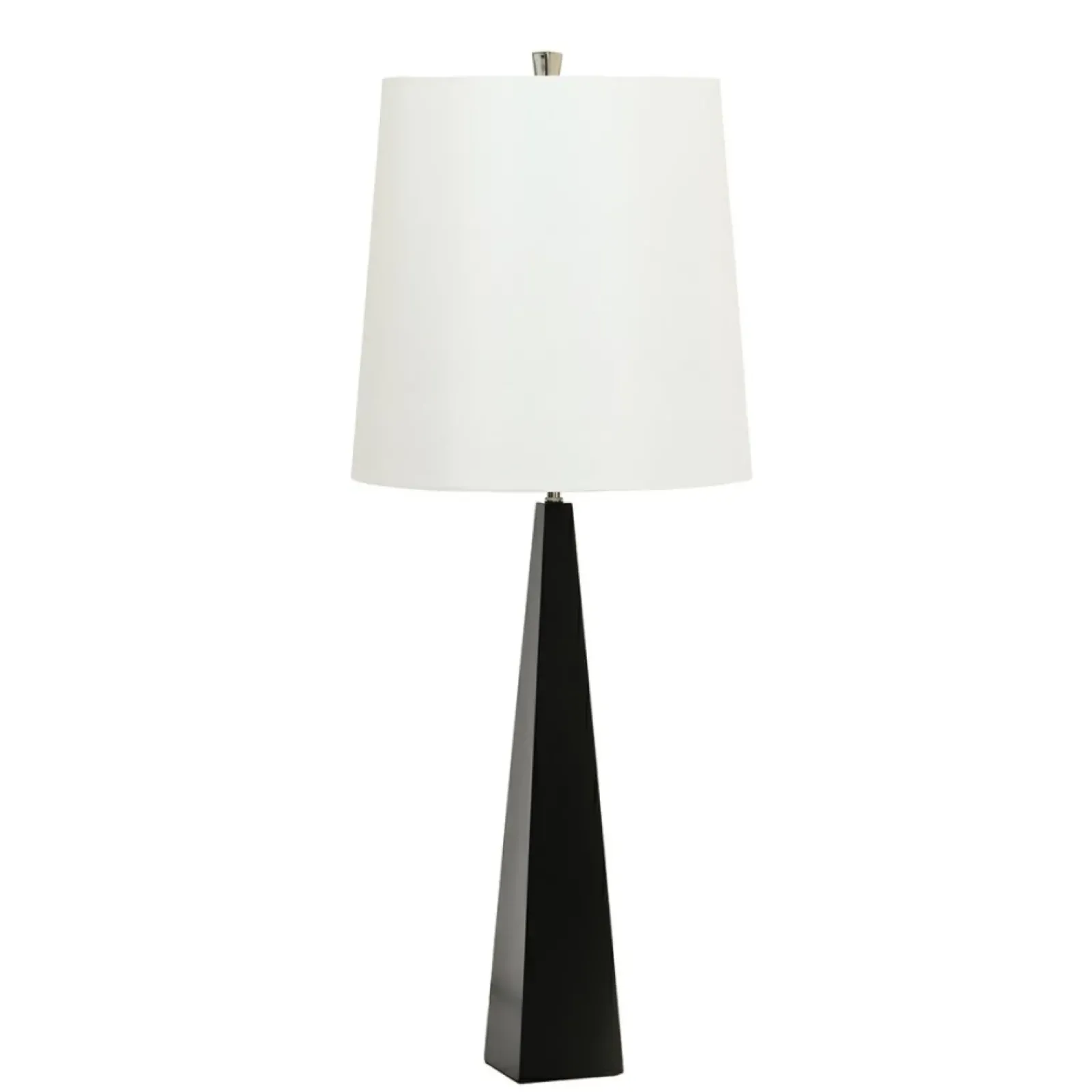 Sklep Kaja Biało-czarna lampa stołowa do salonu ASCENT-TL-BLK-W z serii ASCENT* Lampki Stołowe Z Abażurem|Tradycyjne Lampki Stołowe