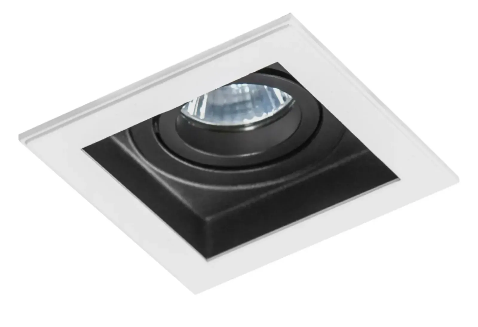 Sklep Kaja Biało-czarna lampa wpustowa oczko do holu AZ1362 MINORKA | Kaja* Oprawy Podtynkowe