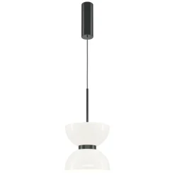 Sklep Kaja Biało-czarna lampa, zintegrowany LED MOD178PL-L11B3K z serii KYOTO Shop