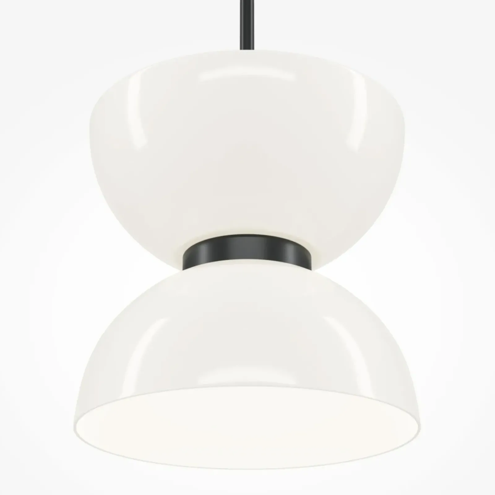 Sklep Kaja Biało-czarna lampa, zintegrowany LED MOD178PL-L11B3K z serii KYOTO Shop