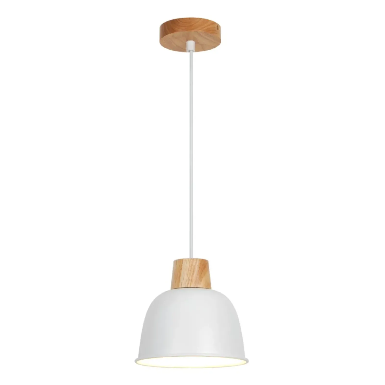 Sklep Kaja Biało-drewniana lampa wisząca do stylowej kuchni P21031MORLO | Kaja Flash Sale