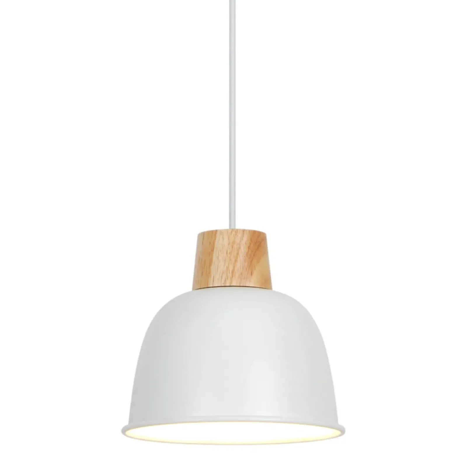 Sklep Kaja Biało-drewniana lampa wisząca do stylowej kuchni P21031MORLO | Kaja Flash Sale