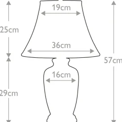 Sklep Kaja Biało-niebieska lampa stołowa BLUE-G-JAR-TL z serii BLUE GINGER JAR* Lampki Stołowe Z Abażurem|Tradycyjne Lampki Stołowe