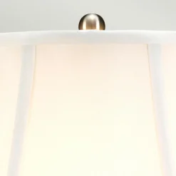 Sklep Kaja Biało-niebieska lampa stołowa BLUE-G-JAR-TL z serii BLUE GINGER JAR* Lampki Stołowe Z Abażurem|Tradycyjne Lampki Stołowe