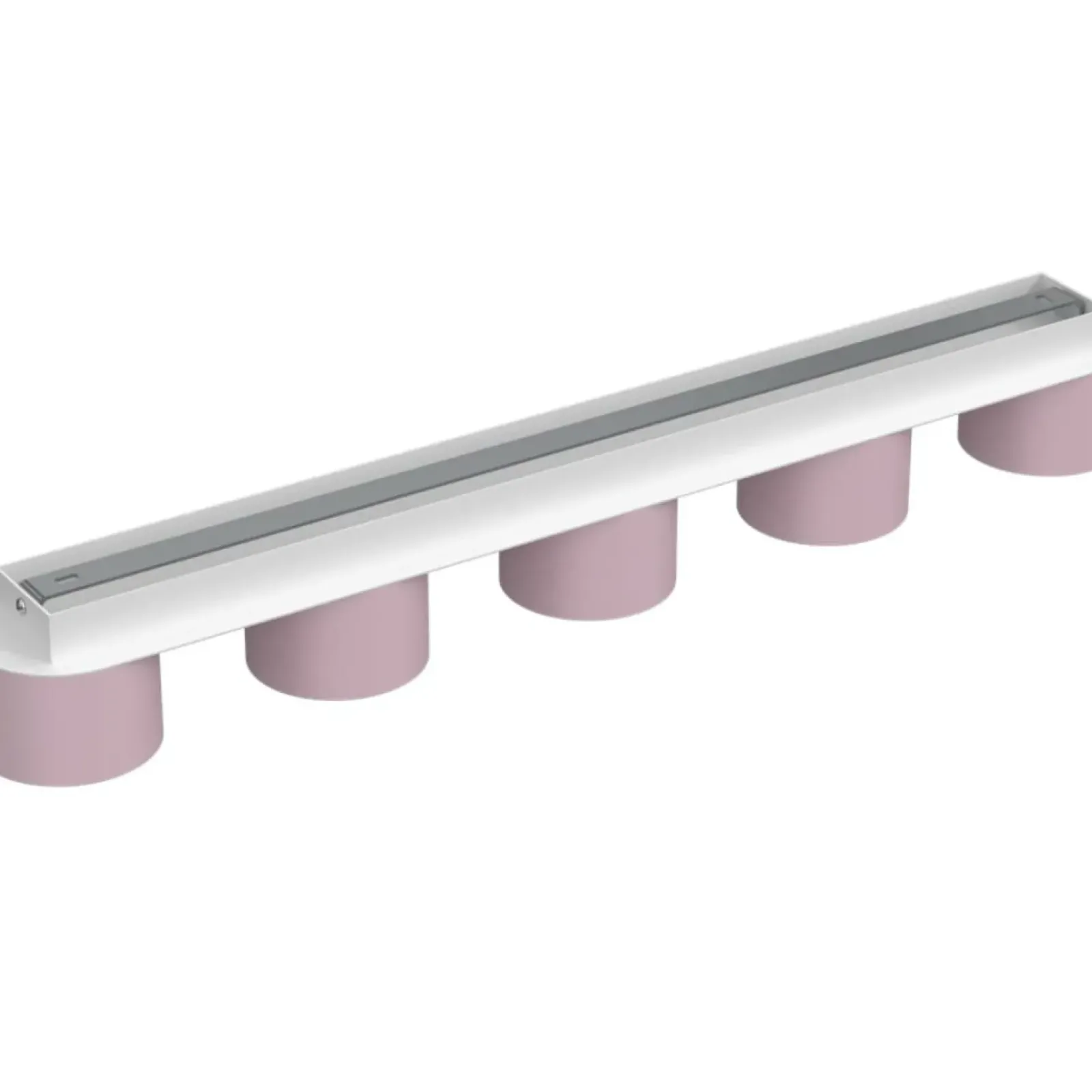 Sklep Kaja Biało-różowa lampa sufitowa, na pięć żarówek MLP7557 z serii DIXIE | Kaja Oświet Store