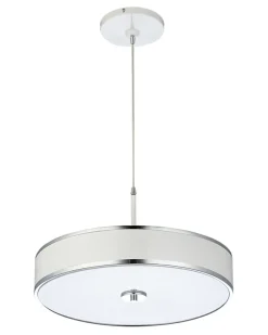 Sklep Kaja Biało-srebrna lampa wisząca z abażurem JUP 1223 JAZZ | Kaja Discount