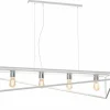 Sklep Kaja Biało-srebrna lampa wisząca do jadalni LX 225 GOTE | Kaja Oświetlenie Shop