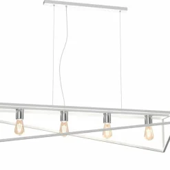 Sklep Kaja Biało-srebrna lampa wisząca do jadalni LX 225 GOTE | Kaja Oświetlenie Shop